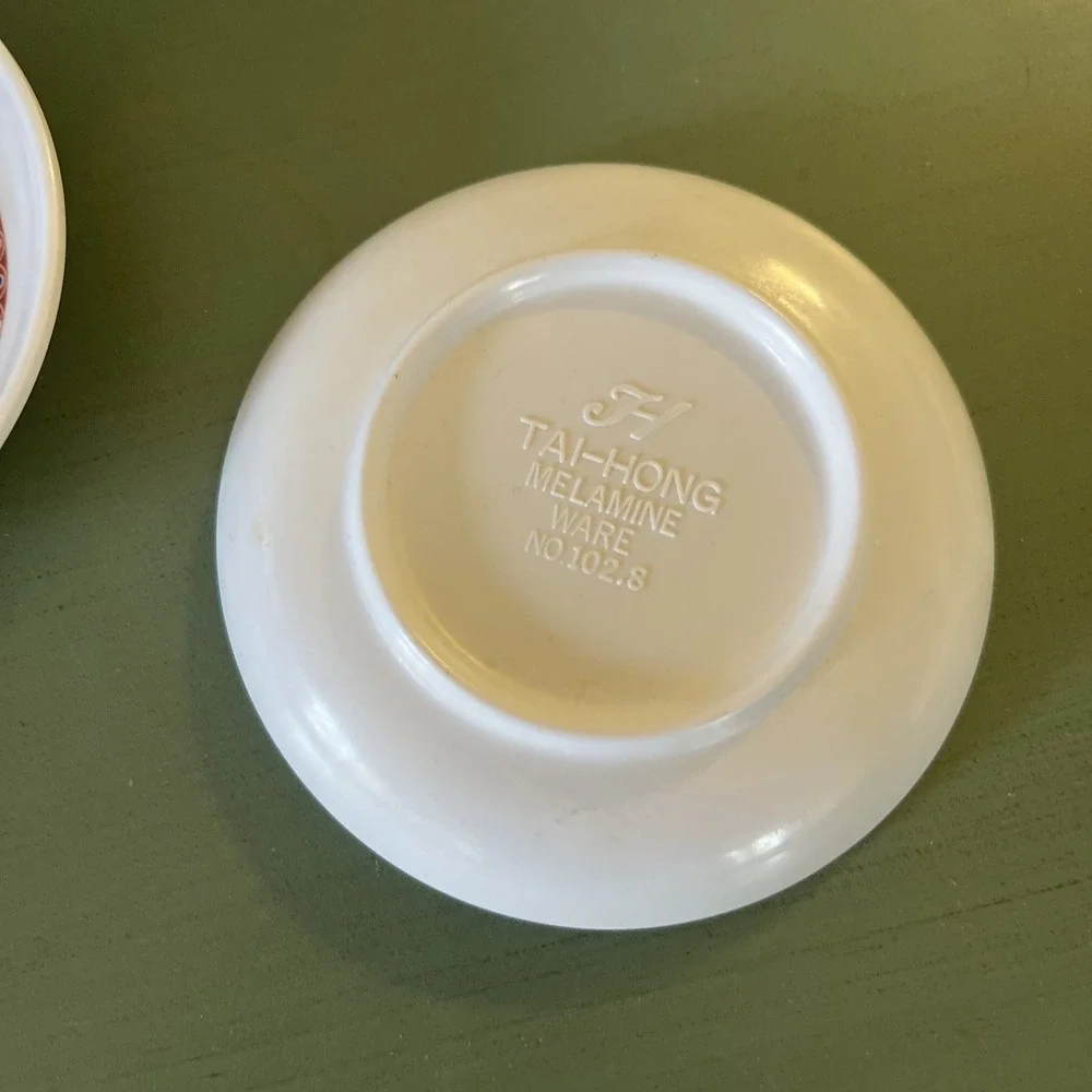 Tai-Hong‎ Melamine Ware  Sushi Dipping/Soy Sauce Condiment Bowl Set of 5